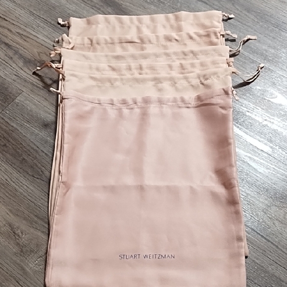 Stuart Weitzman Handbags - (6) Stuart Weitzman Blush Pink Dust Bags
